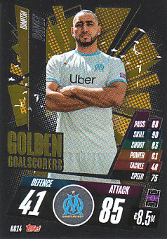Dimitri Payet Olympique Marseille 2020/21 Topps Match Attax CL Golden Goal Scorers #GG14